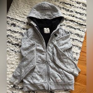 Abercrombie Kids Light Gray Hoodie Jacket